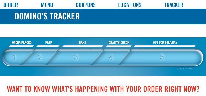 dominos tracker says order canceled