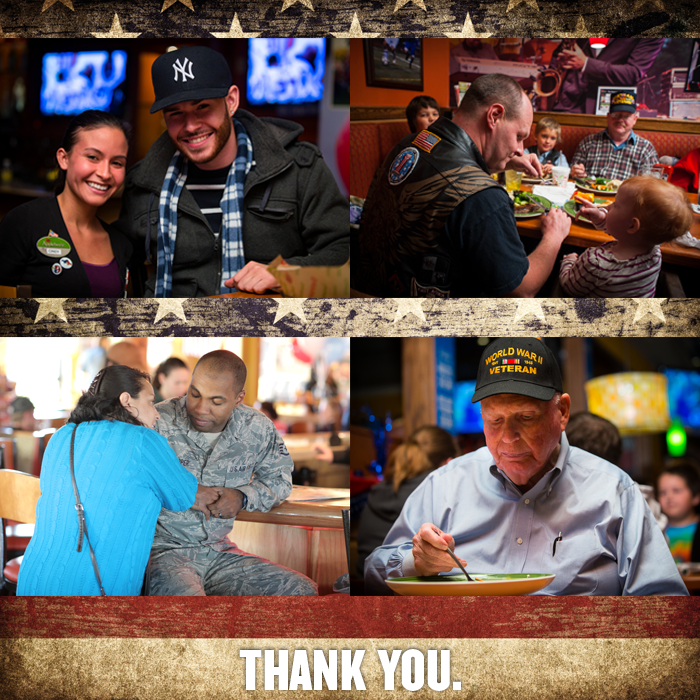 Veterans' Day 2013 Applebee's Offers Free Meals For Former and Current