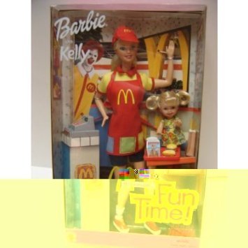 barbie doll mcdonalds set